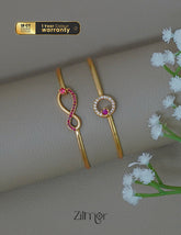 KY1011843- Gold Plated Openable Bangles Combo 2-Zilmor